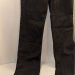 ZARA women’s straight leg black denim unfinished hem excellent condition size 4 Photo 4