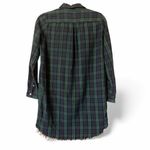 DL1961  Blue and Green Plaid Button-Up Shirt Dress Photo 1