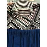 Anthropologie $359 NWT  Mara Hoffman 0 Bustier Dress Maxi Blue Knit Embroidery Photo 4