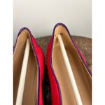 Dream Walkers Women Pink Purple Metallic Bow Pointed Toe Flats Size 38 Red Photo 8