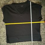 Grey State Women’s Size 3 L Black Cotton Knit Short Sleeve V Photo 6
