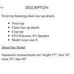 Honeybum Chain Crop Top Photo 3