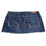 All Saints Spitalfields 10 Micro‎ Mini Denim Jean Skirt Frayed Short Y2K Photo 4