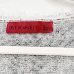 Womens Cardigan Sweater Sz M Gray Plaid Open Front Fuzzy Hooded Cozy Soft Comfy Size M Photo 3