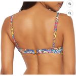 Bleu Rod Beattie  Groovy Baby Printed Underwire Bikini Top Sz 4 Paisley Colorful Photo 1