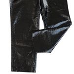 Babaton Like New Aritzia Faux Leather Pants Black Crinkle Size 8 Photo 2