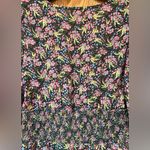 MELLODAY Floral Print Flutter Sleeve Smocked Back Midi Dress w/ Slit Size Small Photo 6