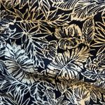 Jones New York & Co Wide Leg Crop Pants Women1X Linen Blend Pull On Navy Floral Photo 4