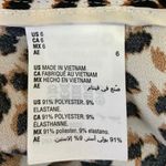 Bar III NEW  Animal Leopard Print Multicolor Tie Belt Paper bag Wide Leg Shorts 6 Photo 4