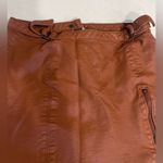 Free People Womens Faux Leather Mini Skirt size 4 Photo 2