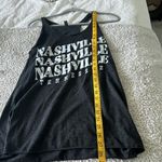Next Level Apparel Nashville Tennessee L Slouchy Racerback Muscle Tank Charcoal Gray Vintage Wash Photo 7