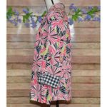 Foxcroft  Colorful Button Up Contrast Cuff Blouse Top Plus Size 20W Cotton V-Neck Photo 5