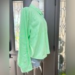 Universal Threads  Linen Blend Long Sleeve Boxy
Cropped Button-Down Shirt Size 1X Photo 1