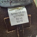 Gap Woven Braided Cow Leather Belt-Small-Wide-Brass Buckle-Dark Brown-Boho Photo 10