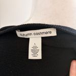 autumn cashmere  Italian Yarn Black Long Sleeve Sweater Large Lightweight Crew Photo 4