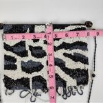 None Beaded Pouch Mini Bag Embellished Clutch Party Shoulder Bag Black White Grey Photo 6