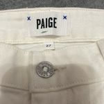 Paige 💙NEW Hoxton Ankle High Rise Skinny in Ivory Photo 4