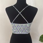 ZARA  blue & white daisy top EUC Photo 4