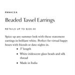 Anthropologie NWT  Panacea White Beaded
Earrings Photo 9