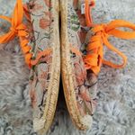 SIKAIWU Japanese Floral Straw Sole Sneakers Sz 38 Photo 2