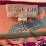 Hale Bob  Vintage Flutter Sleeve Beaded Neckline Shift Dress Size Small Stretch Photo 4