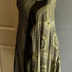 India Boutique Green Patterned Sun Dress Sleeveless Casual Lightweight Dress Size XS Photo 0