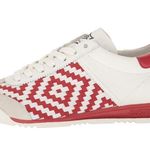 Ash  SCORPIO Red & White Woven Sneakers Photo 2