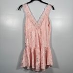 Victoria's Secret Vtg 80s Victoria’s Secret Union Made USA Chemise Dress Floral Jacquard Lace S Photo 1