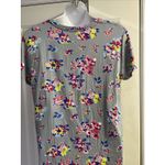 Vera Bradley Gray Floral Tee Shirt Rayon Blend Crewneck Short Sleeves - Large Photo 7