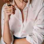 Sézane Sezane Pierro Shirt in Demain Print Size 36 Photo 0