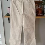 Self Esteem Ecru Ivory Front Pocket Corduroy Straight Leg Flare Pants Size Large Photo 0