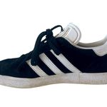 Adidas  Gazelle Womens Black White Suede Leather Lace Up Low Top Sneakers Shoes 5 Photo 0