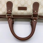 Gucci Cream and Brown Tote Bag with Signature GG Monogram Photo 6