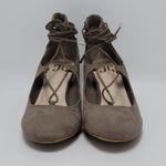 Journee Collection  Ferah Lace Up Ankle Tie Block Heel Round Toe Pump Size 8 Photo 8