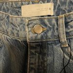 ZARA NWOT Mid Waist Ripped Cut Out Straight Leg Jeans - Size: 2 Photo 9