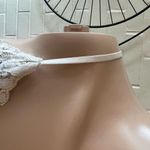 Aerie  blue with white polka dots lace neckline crop top size XS GUC Photo 5