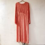 Mori Lee Nobody’s Child Maternity Tula Midi Dress in Saffy Squiggle Pink Size 14 NEW Photo 1