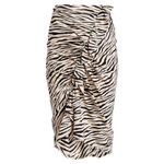 ALC Frank A.L.C. Metz Silk Midi Ruffle Skirt in Zebra Print Size 4 Revolve Photo 1
