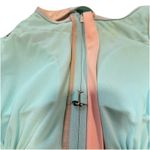 Lands' End  Blue 1/2 Zip Front Athletic Cross Back One Piece Swimsuit Size 12 Photo 7