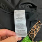 Edikted  Women's M Spaguetti Strap Lace Bow‎ Leopard Print Dainty Glam Top Photo 3