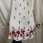 Teddi Cream Cottagecore Cardigan Rose Floral Embroidery 3D Built In Tank White Size L Photo 3