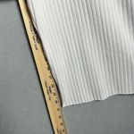 Vince  Women’s Ivory White Ribbed Cropped Wide Leg Pants Size Large Photo 7