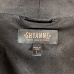 Shyanne NWT  Faux Suede Fringe Jacket Large Black Asymmetrical Western Cowgirl Photo 6