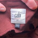 CAbi Rust/Maroon Boss Pencil Skirt Size 10 Photo 1