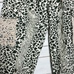 POL Leopard Patchwork Pants Crochet Lace Boho Cottagecore Drawstring Small Photo 5