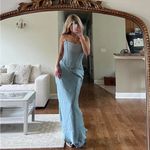 House Of CB Nastassia Cool Blue Embellished Satin corset NWOT size S Photo 11