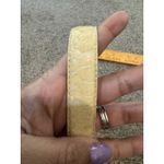 Dame Genuine Snakeskin Women's Yellow Belt Deco Gold Silver Hook Buckle Brown Photo 9