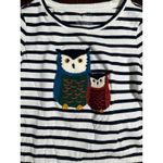 Talbots  Open Crewneck Tee Owl Friends Size Small Photo 2