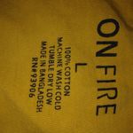 On Fire IT IS WHAT IT IS Gold Black Tee Top M Photo 2