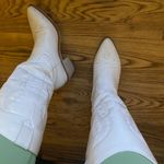 White Cowboy Boots Size 8.5 Photo 2